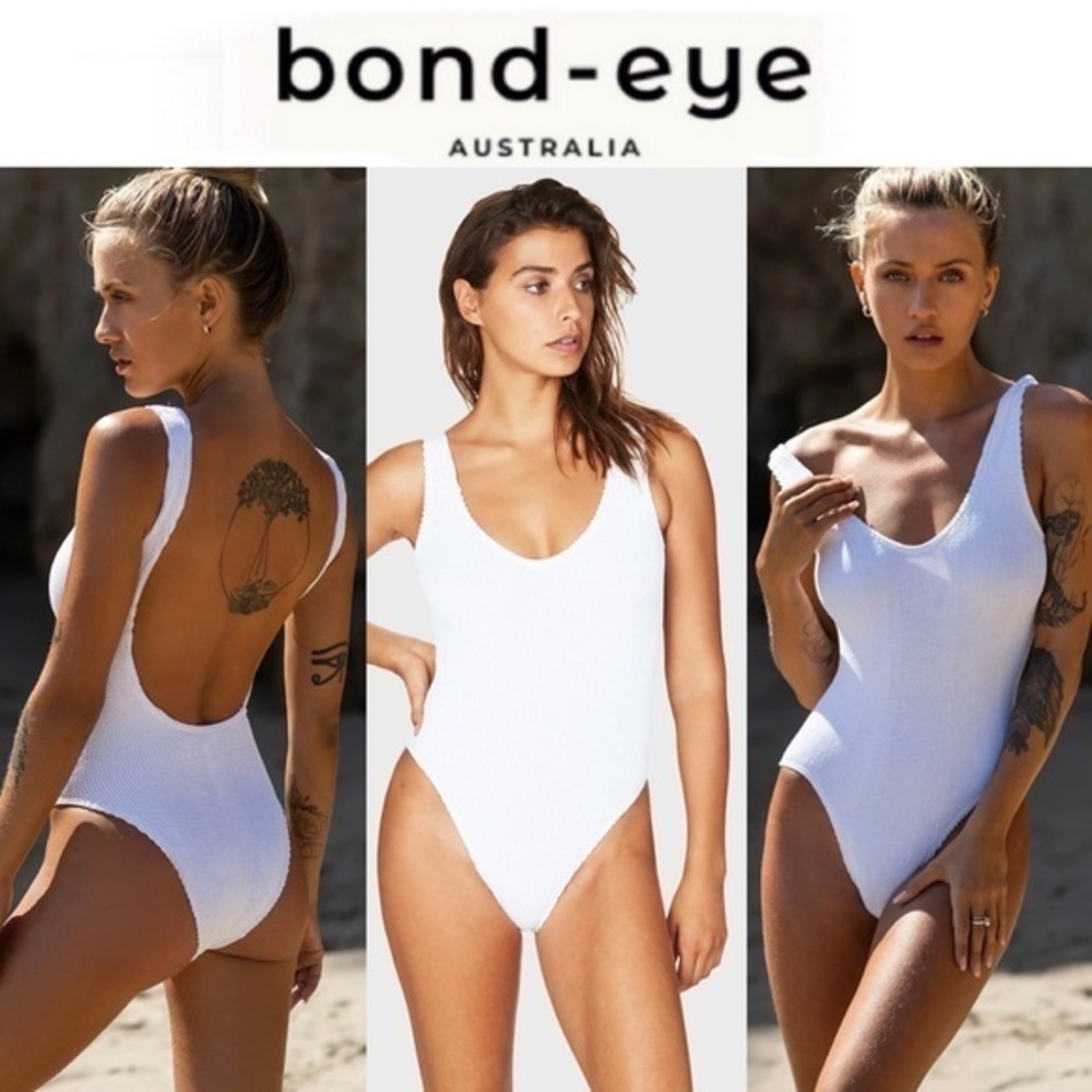 Bond-Eye 'THE MARA' One Piece in Optic White OS 165$ NWT